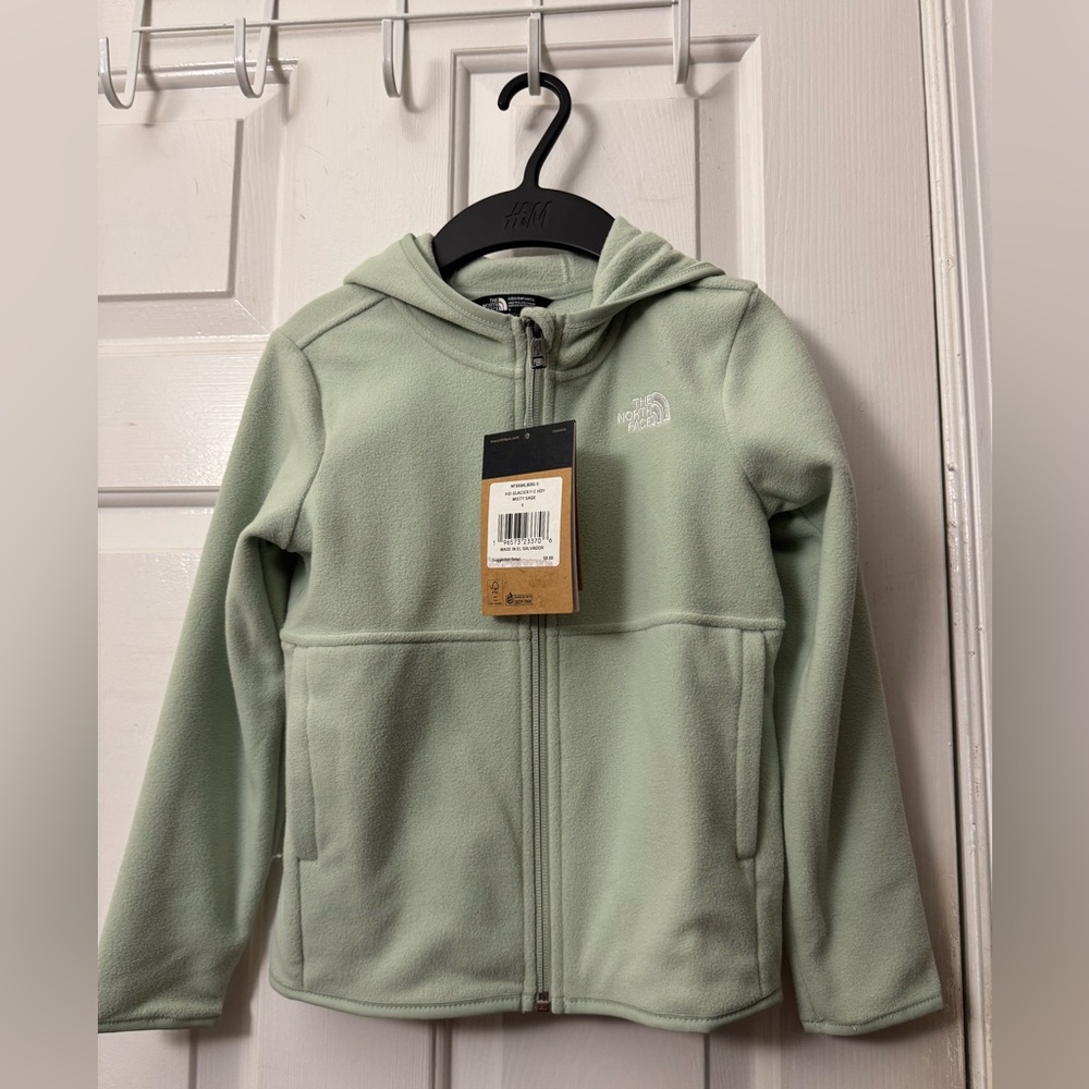 The North Face Sage Green Fleece Jacket kids